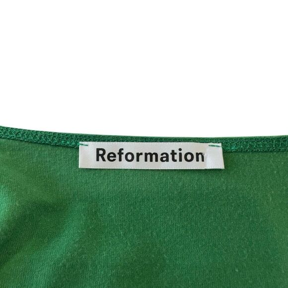 Reformation Kelly Green Hale Sexy Cut Out‎ Mini Dress, Small - Picture 6 of 9